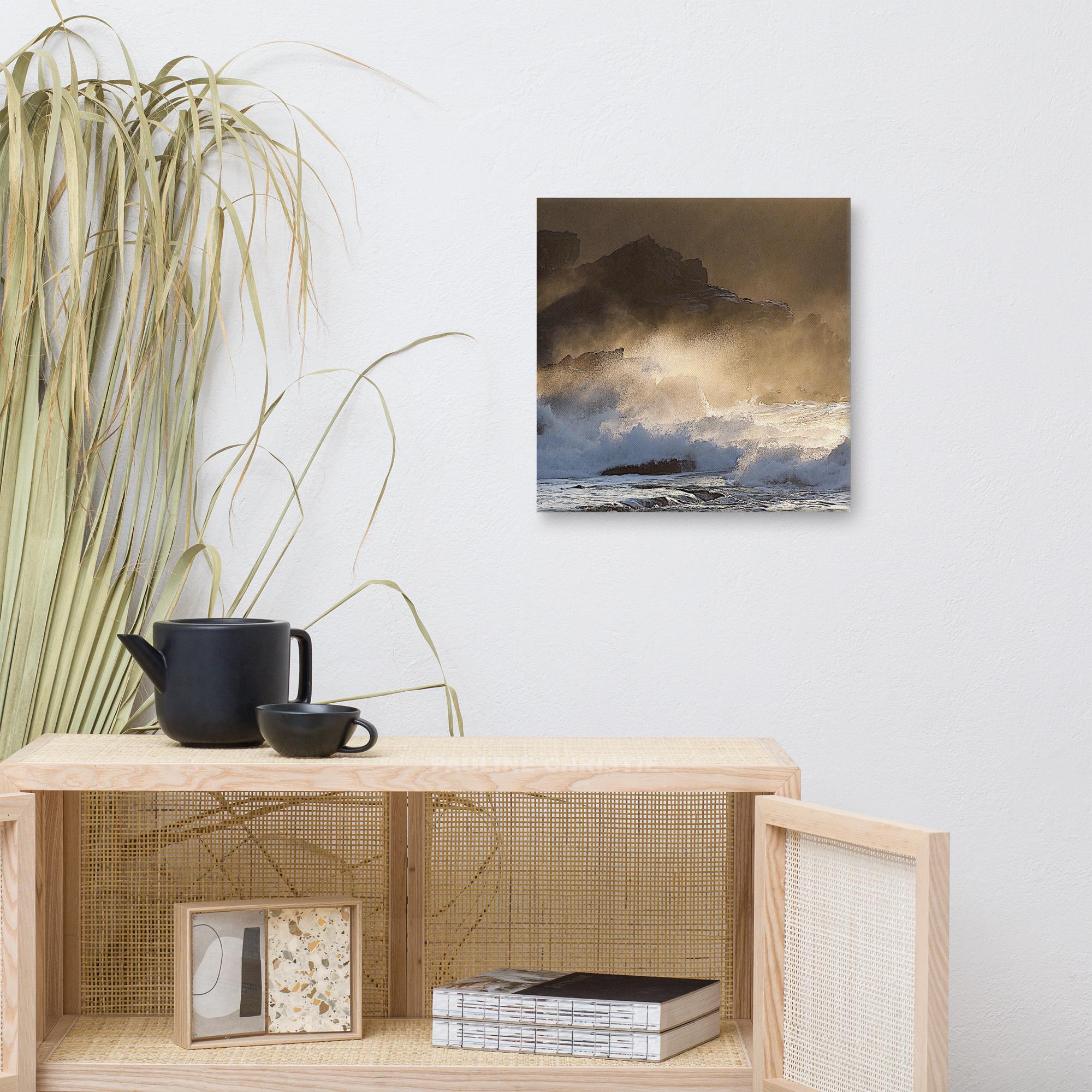 Dramatic waves crashing against the cliffs at Clogher, Slea Head, County Kerry