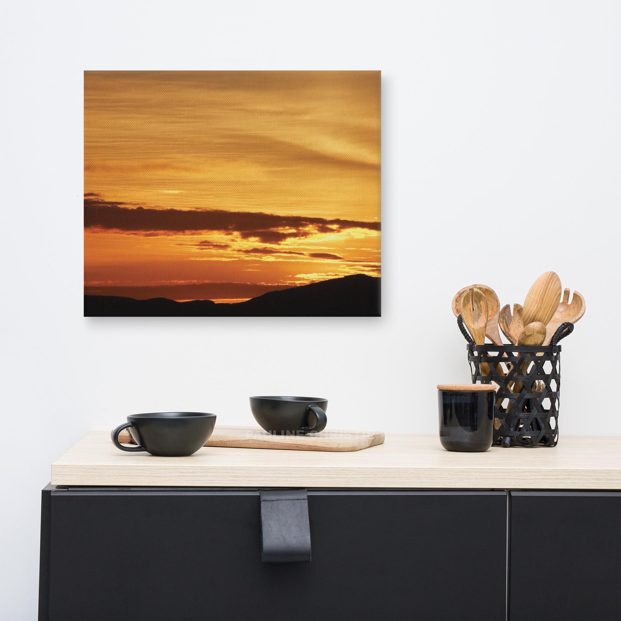 Canvas art of sunset over Dingle Peninsula