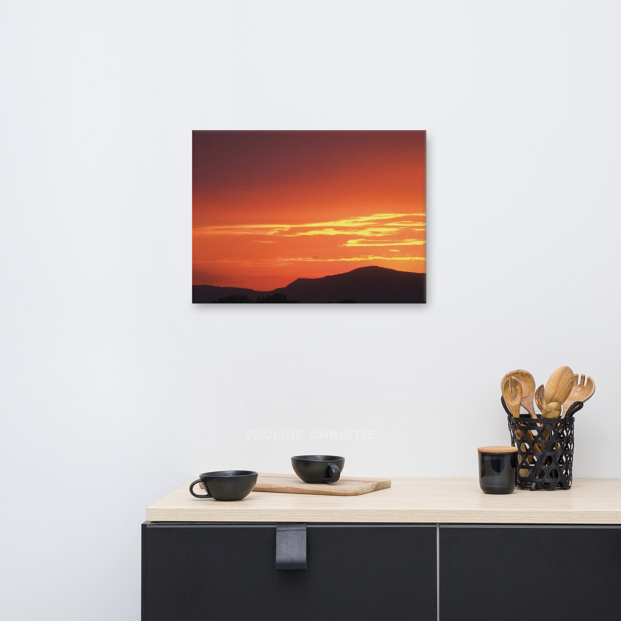 Red Sky Over The Dingle Peninsula